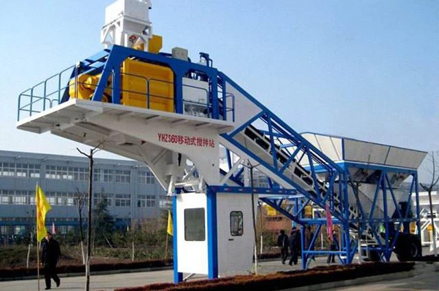 Bærbart betongblandingsanlegg